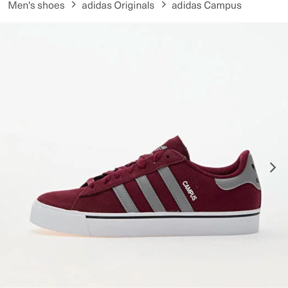 NWT Adidas Campus Maroon Sneakers